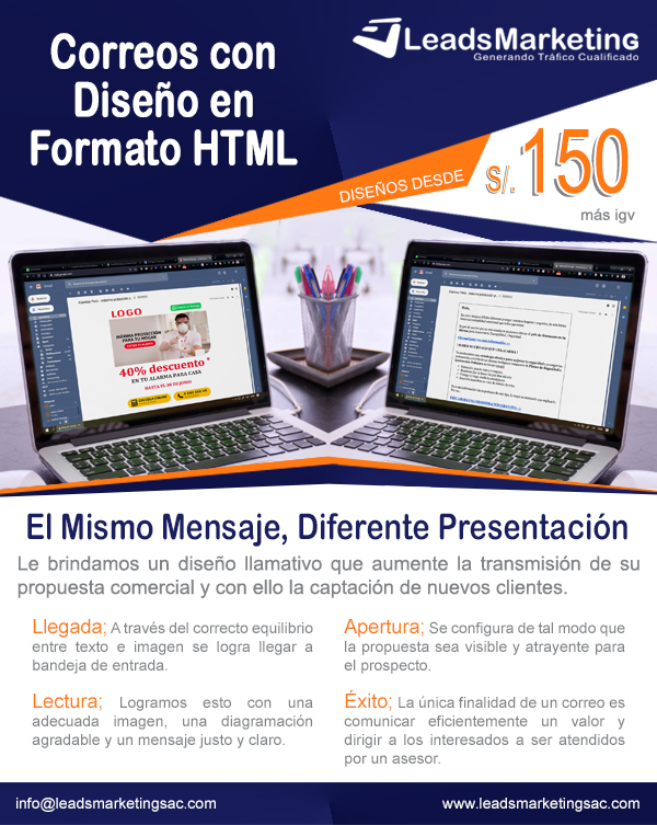 Correos con Diseño en Formato HTML